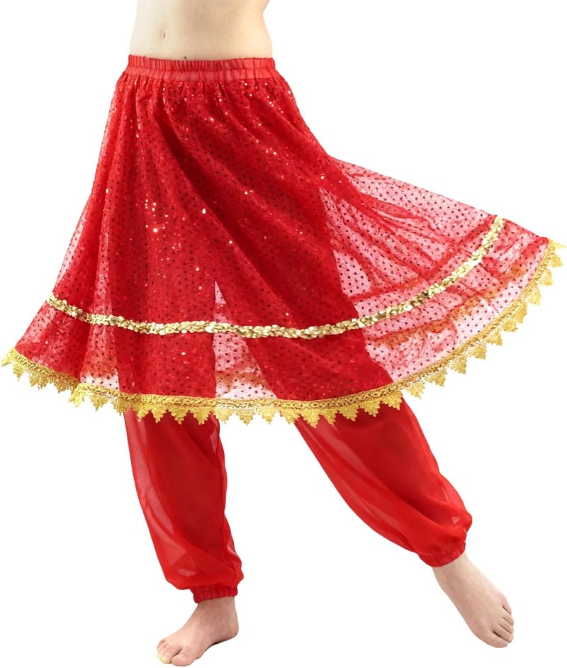 MUNAFIE Belly Dance Pants and Skirt for Fancy Dress Party Outfit Comfortable and Stylish Dancewear for Women - Image 1